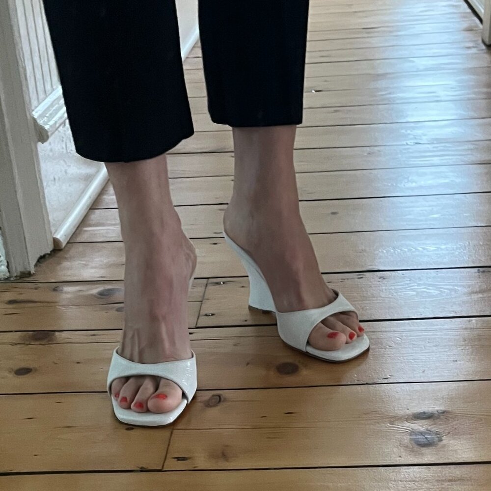 Maryam Nassir Zadeh LIDO WEDGE, PEARL IT Size 38 (fit like a 7.5)